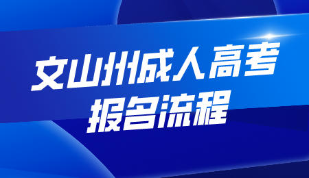 文山州成人高考報(bào)名流程
