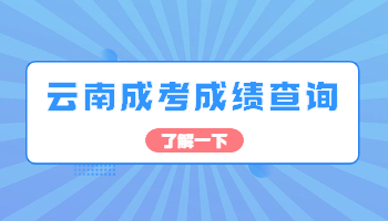 云南成考成績(jī)查詢時(shí)間