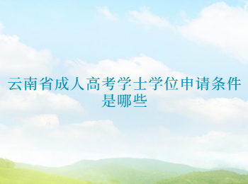 云南省成人高考學士學位