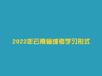 云南省成考學(xué)習(xí)形式