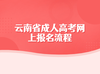云南省成人高考網上報名流程